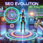 evoluzione della SEO con ChatGPT, Copilot, Gemini e Claude - androide potenziato